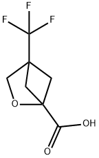 4-(三氟甲基)-2-氧杂双环[2.1.1]己烷-1-羧酸 结构式