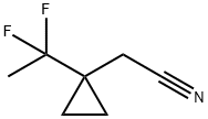 2-(1-(1,1-二氟乙基)环丙基)乙腈 结构式