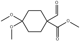 Methyl 1-formyl-4,4-dimethoxycyclohexane-1-carboxylate 结构式