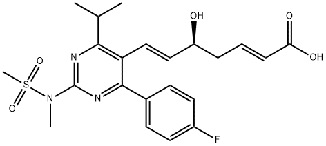 瑞舒伐他汀2,6-二烯杂质钠盐 结构式