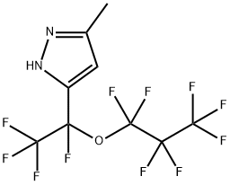 5-甲基-3-(1,2,2,2-四氟-1-(全氟丙氧基)乙基)-1H-吡唑 结构式