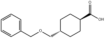 反式-4-(苄氧基)甲基)环己烷羧酸 结构式