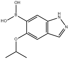 (5-异丙氧基-1H-吲唑-6-基)硼酸 结构式