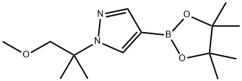 1-(2-Methoxy-1,1-dimethyl-ethyl)pyrazole-4-boronic acid pinacol ester 结构式