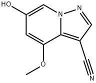Pyrazolo[1,5-a]pyridine-3-carbonitrile, 6-hydroxy-4-methoxy- 结构式