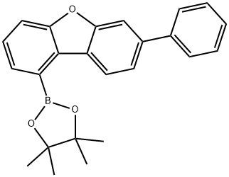 7-苯基-1-二苯并呋喃(4,4,5,5-四甲基-1,3,2-二氧杂硼烷-2-基)- 结构式