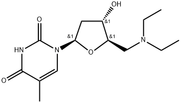 5'-Deoxy-5'-N,N-diethylamino thymidine 结构式