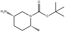1-Piperidinecarboxylic acid, 5-amino-2-methyl-, 1,1-dimethylethyl ester, (2R,5S)… 结构式