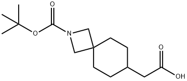 2-(2-(叔丁氧羰基)-2-氮杂螺[3.5]壬-7-基)乙酸 结构式