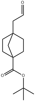 tert-butyl 4-(2-oxoethyl)bicyclo[2.2.1]heptane-1-carboxylate 结构式