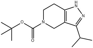 tert-butyl 3-isopropyl-1,4,6,7-tetrahydropyrazolo[4,3-c]pyridine-5-carboxylate 结构式