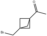 1-[3-(bromomethyl)-1-bicyclo[1.1.1]pentanyl]ethanone 结构式