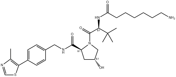 (S,R,S)-AHPC-C6-NH2 结构式