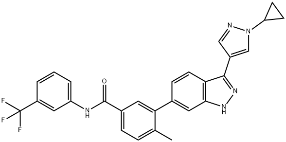 FGFR1/DDR2 inhibitor 1 结构式