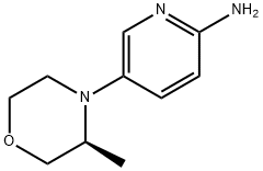 5-[(3S)-3-methylmorpholin-4-yl]pyridin-2-amine 结构式