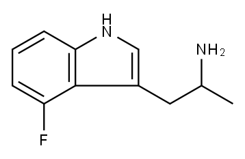 1H-Indole-3-ethanamine, 4-fluoro-α-methyl- 结构式