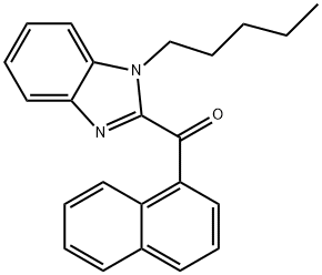 naphthalen-1-yl(1-pentyl-1H-benzo[d]imidazol-2-yl)methanone 结构式