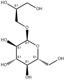 α-D-Glucopyranoside, (2S)-2,3-dihydroxypropyl 结构式