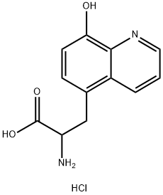 2-氨基-3-(8-羟基喹啉-5-基)丙酸二盐酸盐 结构式