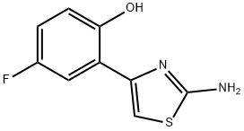 JR-13979, 2-(2-Aminothiazol-4-yl)-4-fluorophenol 结构式
