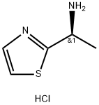 (S)-1-(噻唑-2-基)乙胺盐酸盐 结构式