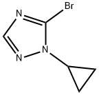 5-溴-1-环丙基-1H-1,2,4-三唑 结构式