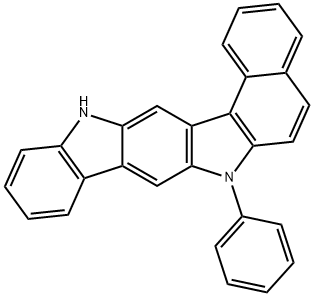 7-PHENYL-7,13-DIHYDROBENZO[G]INDOLO[3,2-B]CARBAZOLE 结构式