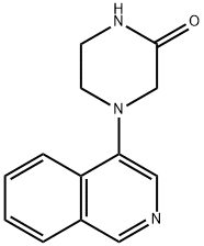 2-Piperazinone, 4-(4-isoquinolinyl)- 结构式