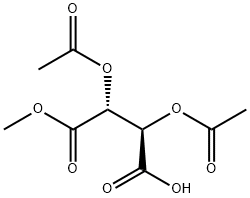 (R,R)-Tartaric Acid Monomethyl Ester Diacetate 结构式