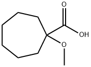 1-甲氧基环庚烷-1-羧酸 结构式