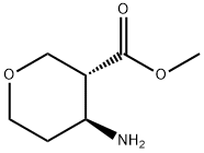 (3R,4S)-4-Amino-tetrahydro-pyran-3-carboxylic acid methyl ester 结构式