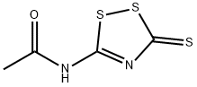 N-(3-硫代-3H-1,2,4-二噻唑-5-基)乙酰胺 结构式