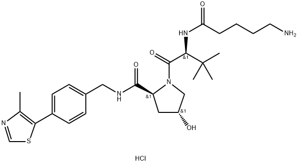 VH032-C4-NH2 dihydrochloride 结构式