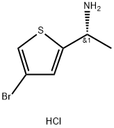 (R)-1-(4-溴噻吩-2-基)乙胺盐酸盐 结构式