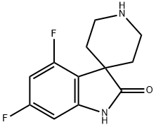 Spiro[3H-indole-3,4′-piperidin]-2(1H)-one, 4,6-difluoro- 结构式