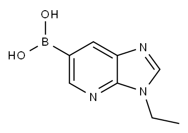 (3-乙基-3H-咪唑并[4,5-B]吡啶-6-基)硼酸 结构式