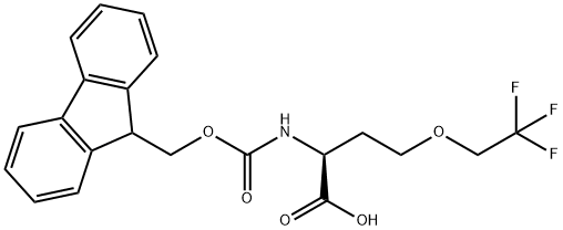 (2S)-2-{((9H-fluoren-9-ylmethoxy)carbonyl)amino}-4-(2,2,2-tr 结构式