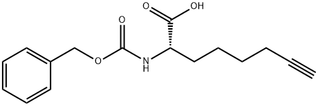 (2S)-2-{[(benzyloxy)carbonyl]amino}oct-7-ynoic acid 结构式