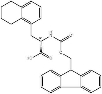 (9H-芴-9-基)甲基 (S)-(1-(5,6,7,8-四氢萘-1-基)丙-2-基)氨基甲酸酯 结构式