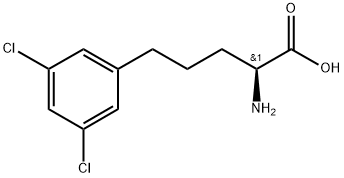 (S)-FMOC-2-氨基-5-(3,5-二氯苯基)戊酸 结构式