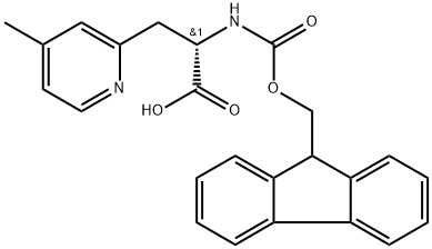 (2S)-Fmoc-3-(4-methylpyridin-2-yl)propanoic acid 结构式