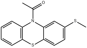 1-[2-(Methylthio)-10H-phenothiazin-10-yl]ethanone 结构式