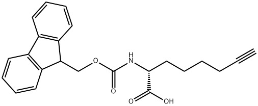 (2R)-2-({[(9H-fluoren-9-yl)methoxy]carbonyl}amino)oct-7-ynoic acid 结构式