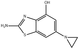 4-Benzothiazolol, 2-amino-6-(1-aziridinyl)- 结构式