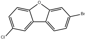 7-溴-2-氯二苯并[B,D]呋喃 结构式