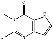 2-氯-3-甲基-3H-吡咯并[3,2-D]嘧啶-4(5H)-酮 结构式