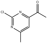 1-(2-氯-6-甲基嘧啶-4-基)乙酮 结构式