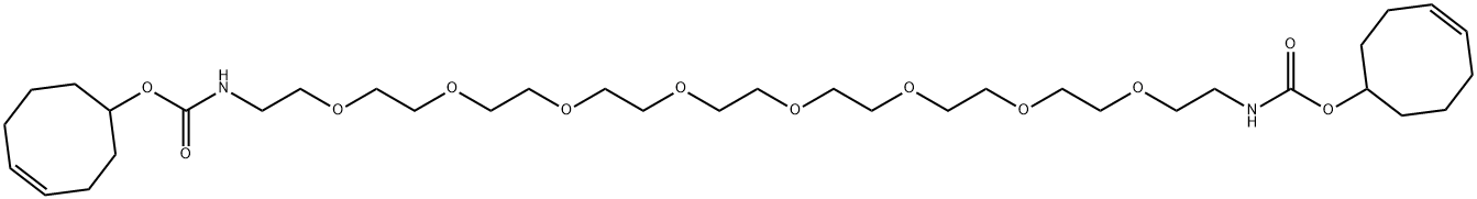 反式环辛烯-八聚乙二醇-反式环辛烯 结构式