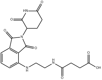 Thalidomide-C2-amido-C2-COOH 结构式