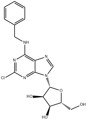 2’-Chloro-N6-benzyl adenosine 结构式